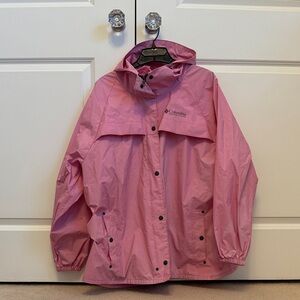 Columbia Light Pink Rain Jacket